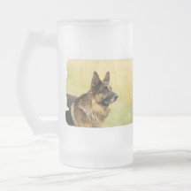Cute German Shepherd Frosted Mug