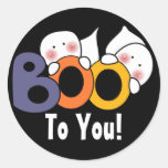 Cute Ghost Boo To You! Sticker