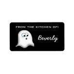 Cute Ghost Halloween Baking Labels