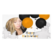 Cute Ghost Halloween Photo Card photo cards by HolidayFun Cute Ghost Halloween Photo Card photo cards