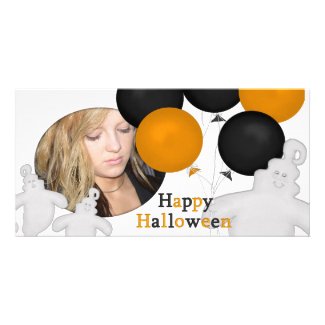 Cute Ghost Halloween Photo Card 

photocard