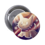 Cute Ghost Kitten Button