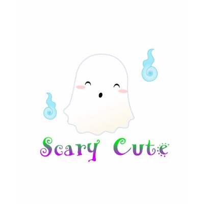 Cute Ghost Ladies' T-Shirt by Nashiil