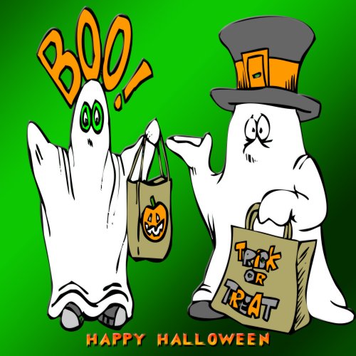 Cute Ghosts Poster print