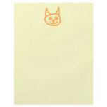 Cute ginger cat cartoon, on cream. personalized flyer