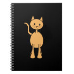 Cute Ginger Cat. Orange Cat Cartoon. Note Books