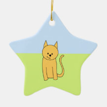 Cute Ginger Cat. Ornaments
