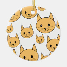 Cute Ginger Cats. Christmas Tree Ornament