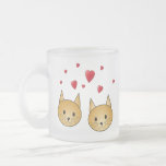 Cute Ginger cats. With Red Love Hearts. Mugs