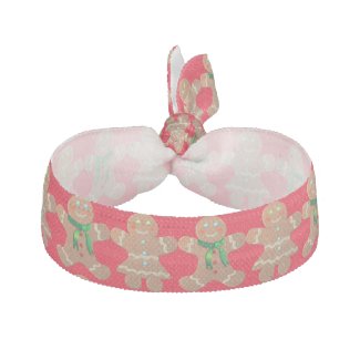 Cute Gingerbread Cookies Ribbon Hair Ties