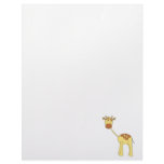 Cute Giraffe. Cartoon. Letterhead