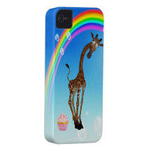 Cute Giraffe, Cupcake & Rainbow iPhone 4 Cases