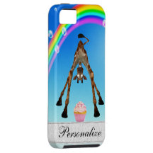 Cute Giraffe, Cupcake & Rainbow iPhone 5 Case
