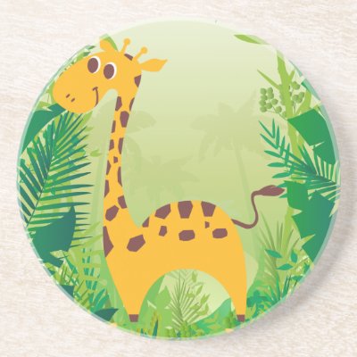 Cute Giraffe Drink Coaster