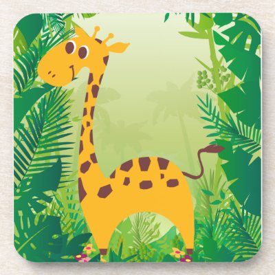 Cute Giraffe Drink Coaster