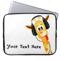Cute Giraffe Electronics Bag Laptop Computer Sleeve