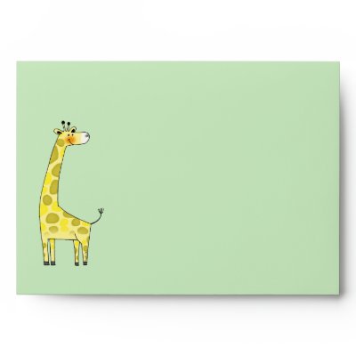Cute giraffe envelopes