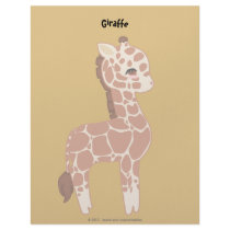 Cute Giraffe Letterhead Design