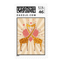 Cute Giraffe Love stamps