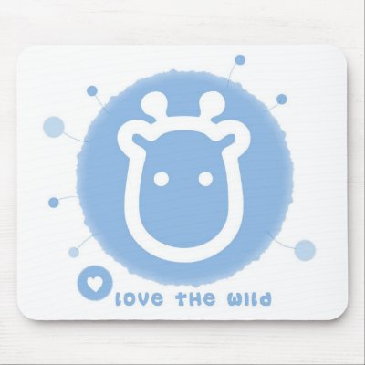 cute giraffe mouse pad by jjsara