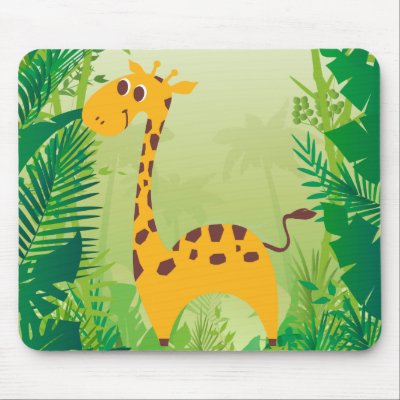 Cute Giraffe Mousepad