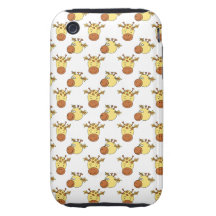 Cute Giraffe Pattern. iPhone 3 Tough Cover