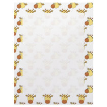 Cute Giraffe Pattern. Custom Letterhead