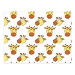 Cute Giraffe Pattern. Postcards