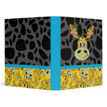 Cute Giraffe Patterned Binder