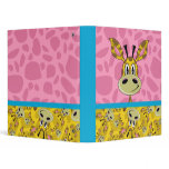 Cute Giraffe Patterned Binder