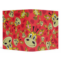 Cute Giraffe Patterned Binder