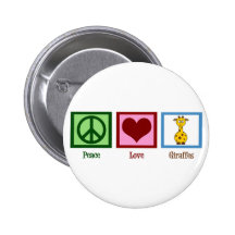 Cute Giraffe Pinback Buttons