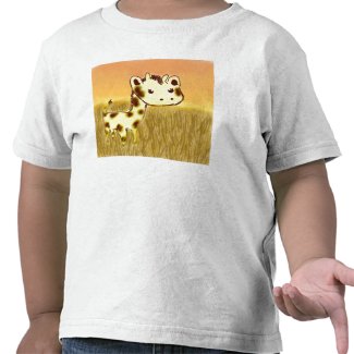 Cute Giraffe Toddler Tee Shirt shirt