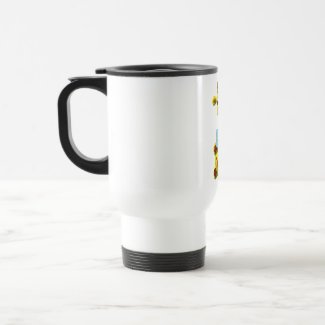 Cute Giraffe with Goldfish Coffee Mugs