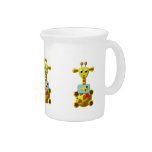 Cute Giraffe with Goldfish Pitchers
