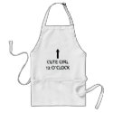 cute girl 12 o´clock aprons by Tomaniac cute girl 12 o´clock aprons