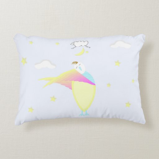 Cute Girl Accent Bed Pillow Zazzle