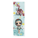 Cute Girl Bookmark Design business cards by karanta Cute Girl Bookmark Design business cards