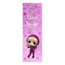 Cute Girl Bookmark Design business cards by karanta Cute Girl Bookmark Design business cards