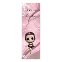 Cute Girl Bookmark Design business cards by karanta Cute Girl Bookmark Design business cards