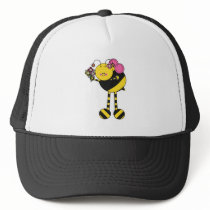Cute Girl Bumble Bee Mesh Hats
