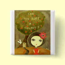 Cute Girl - Can You Keep A Secret? buttons