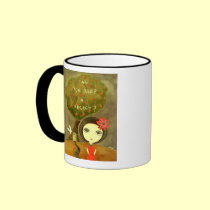 Cute Girl - Can You Keep A Secret? mugs