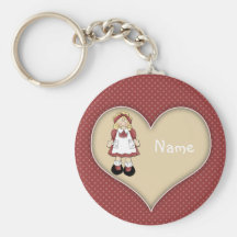 Cute Girl Design Key Chain
