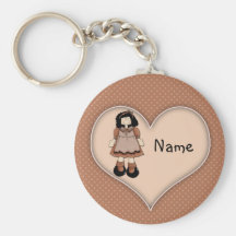 Cute Girl Design Key Chains