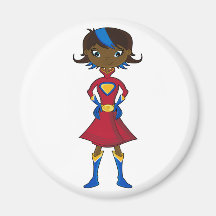 Cute Girl Hero Magnet
