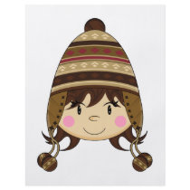 Cute Girl in Bobble Hat Flyer