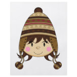 Cute Girl in Bobble Hat Flyer
