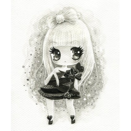 Cute girl in Lady Gaga style mousepad