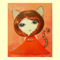 Cute Girl - In The Mood For Cat posters